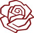 rose dyb rød